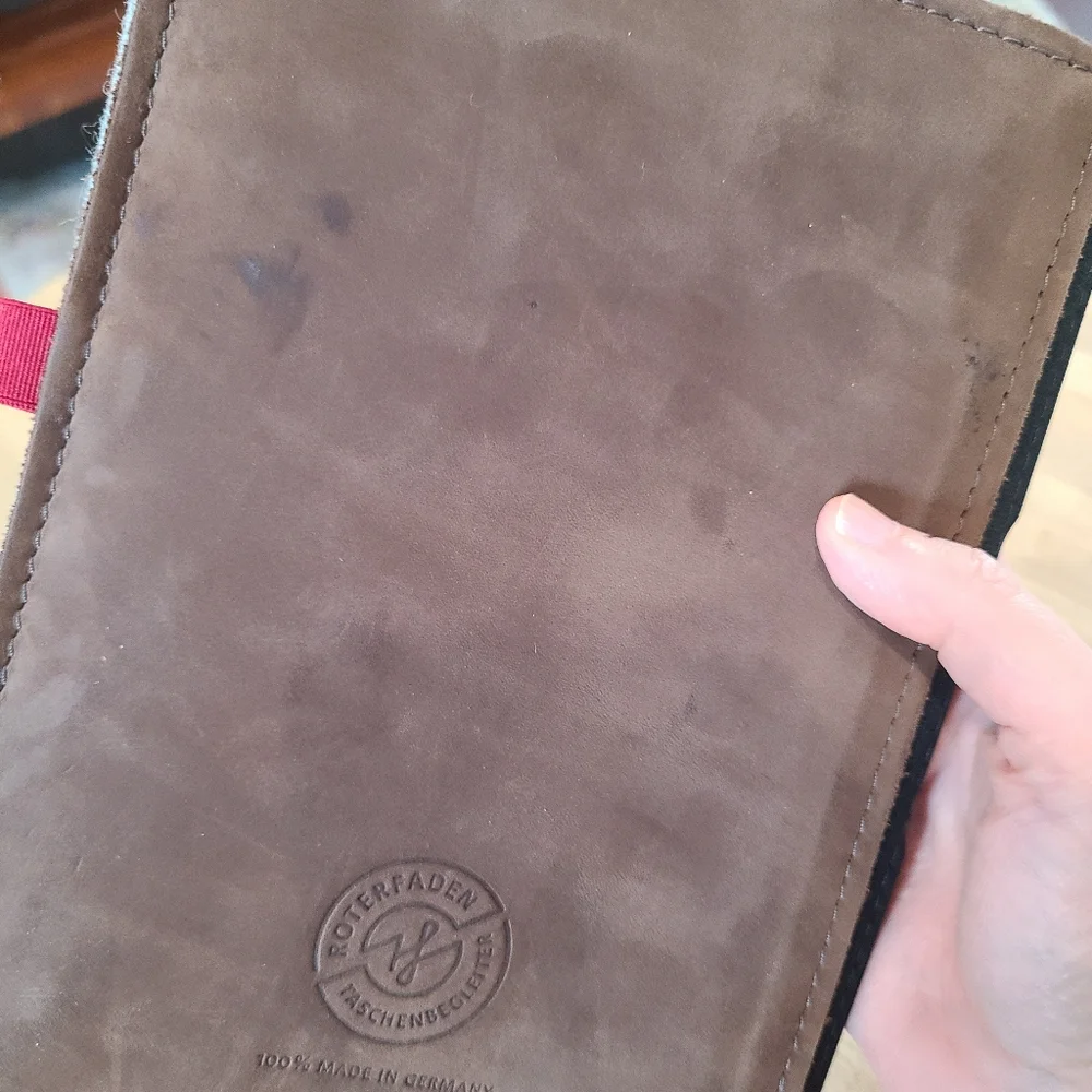 Roterfaden M A5 Travelers Notebook Leather Cover Taschenbegleiter - Picture 4 of 15